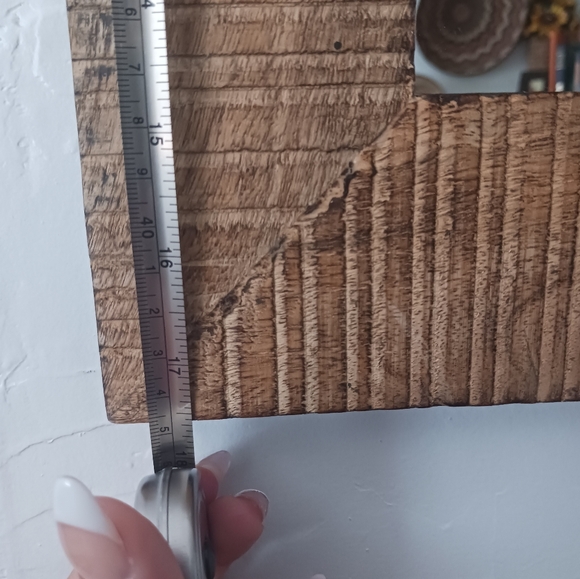 Wooden framed mirror - Picture 2 of 3